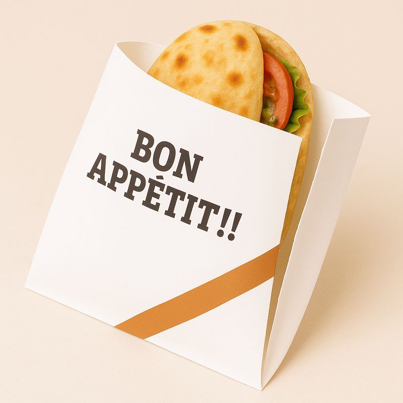 SAC HAMBURGER BLANC 20X21.5 (CT DE 4000)