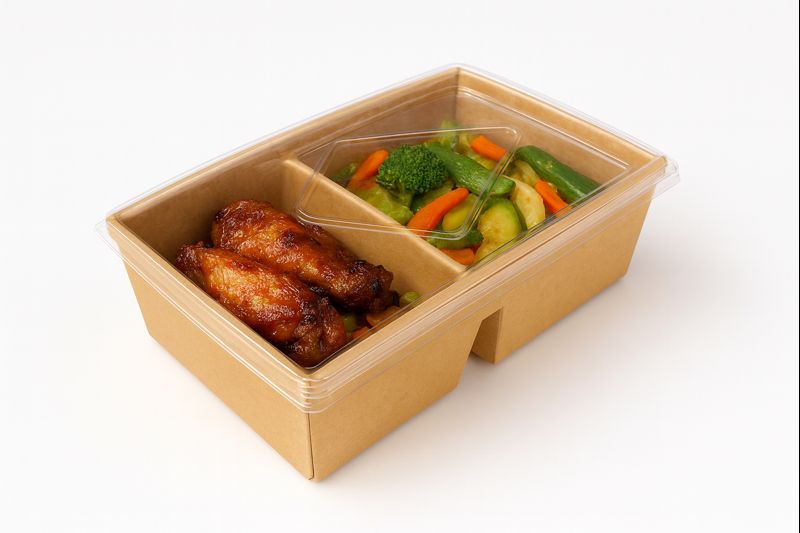 BOITE RECT K 1200ML AV COMP + COUV ( CT DE 200 )