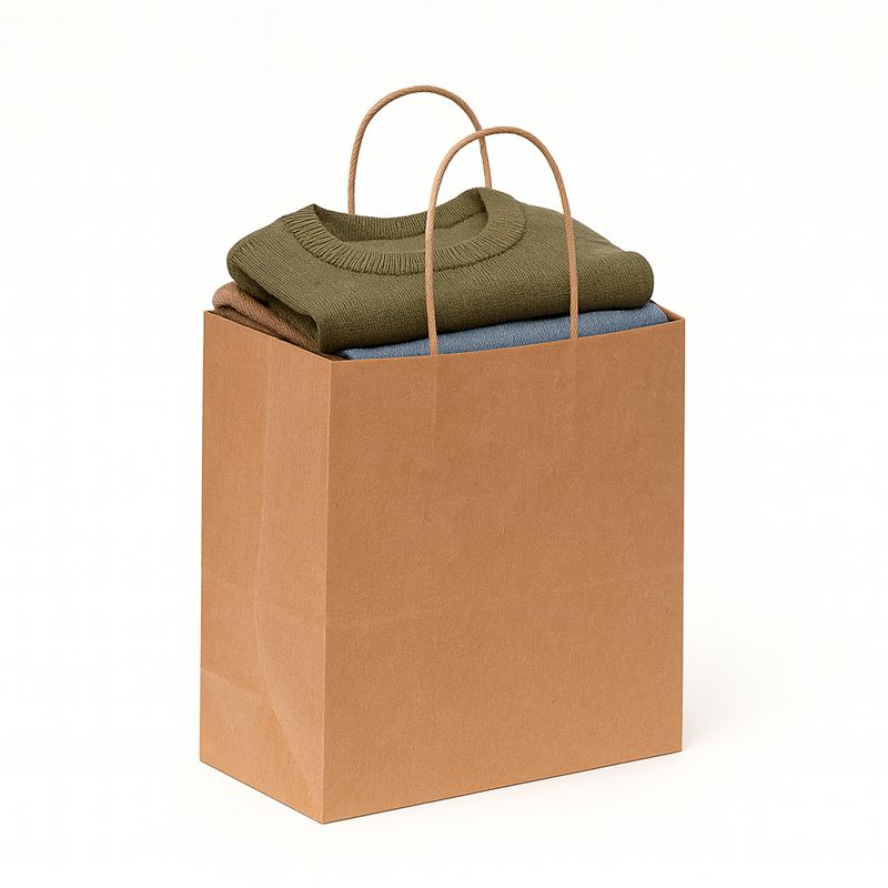 SAC KRAFT BRUN 90g 25X27X13 PQT DE 100 TORSADES