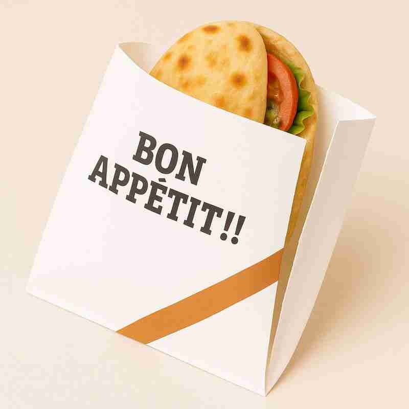 SAC HAMBURGER 20X21.5 BLANC ( PQT DE 1000)