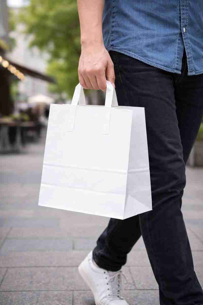 SAC KRAFT BLANC 26X295X135 ( CT DE 200 )