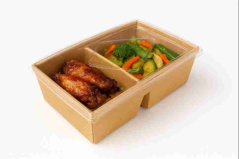 BOITE RECT K 1200ML AV COMP + COUV ( CT DE 200 )